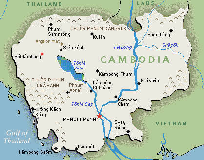 kambocya siyasi haritasi
